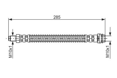 Тормозной шланг BOSCH 1 987 476 841