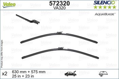 Stikla tīrītāja slotiņa VALEO 572320