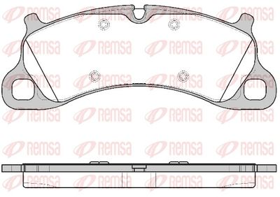 Комплект тормозных колодок, дисковый тормоз REMSA 1542.00