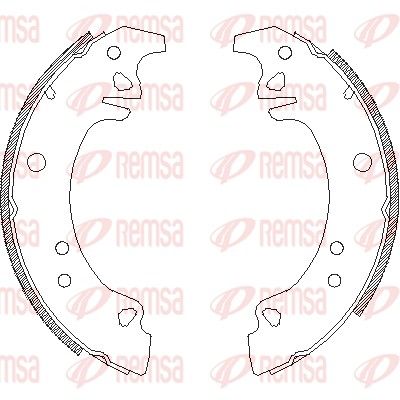 Тормозные колодки REMSA 4273.00