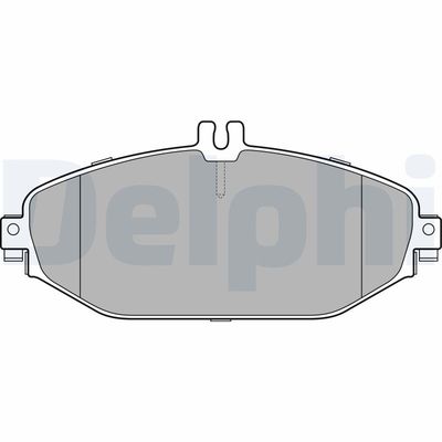 Комплект тормозных колодок, дисковый тормоз DELPHI LP3282