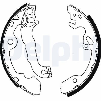 Комплект тормозных колодок DELPHI LS1850