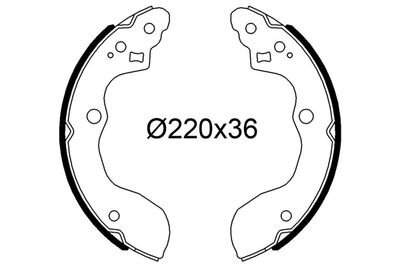 Комплект тормозных колодок VALEO 564300