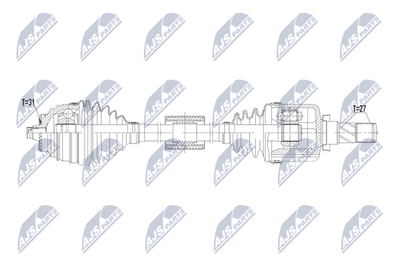 Piedziņas vārpsta NTY NPW-BM-255
