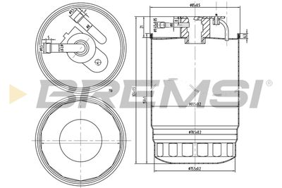 Топливный фильтр BREMSI FE0837