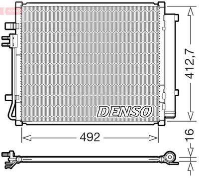 Конденсатор, кондиционер DENSO DCN43015