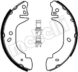 Bremžu loku komplekts METELLI 53-0122