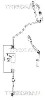 Гидравлический шланг, рулевое управление TRISCAN 8516 43003