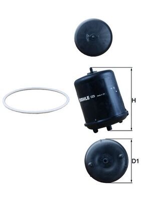 Eļļas filtrs MAHLE OZ 9D