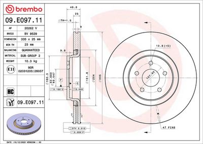 Bremžu diski BREMBO 09.E097.11
