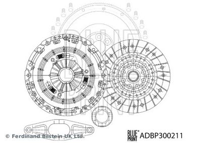 Комплект сцепления BLUE PRINT ADBP300211