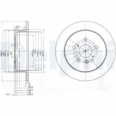 Тормозной диск DELPHI BG3779