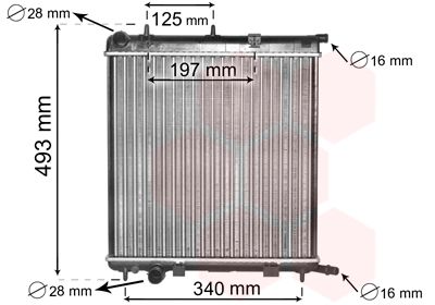 Radiators, Motora dzesēšanas sistēma VAN WEZEL 09002188