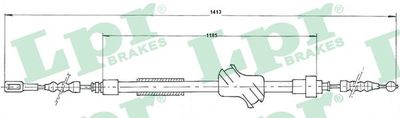 Тросик, cтояночный тормоз LPR C1502B