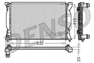 Radiators, Motora dzesēšanas sistēma DENSO DRM02035