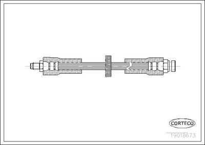 Тормозной шланг CORTECO 19018673