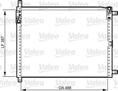 Конденсатор, кондиционер VALEO 814293