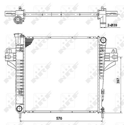 Radiators, Motora dzesēšanas sistēma NRF 53182
