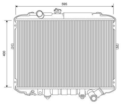 Radiators, Motora dzesēšanas sistēma VALEO 701617