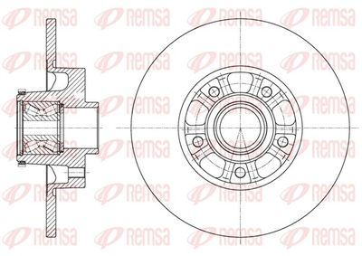 Тормозной диск REMSA 61626.20