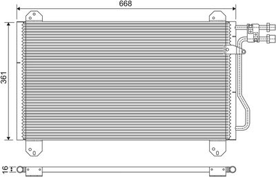 Конденсатор, кондиционер VALEO 816891