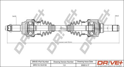 Приводной вал Dr!ve+ DP2110.10.0133