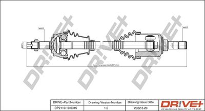 Приводной вал Dr!ve+ DP2110.10.0315