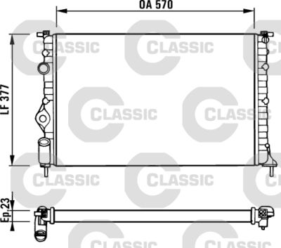Radiators, Motora dzesēšanas sistēma VALEO 231379