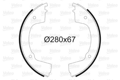 Bremžu loku komplekts VALEO 562433