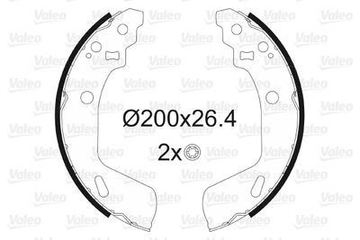 Комплект тормозных колодок VALEO 564180