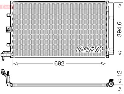 Конденсатор, кондиционер DENSO DCN10063