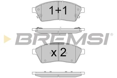 klocki ham. ceramiczne CADILLAC BREMSI BP3595CE