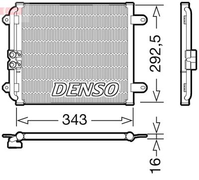 Конденсатор, кондиционер DENSO DCN02032
