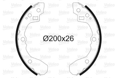 Bremžu loku komplekts VALEO 564000