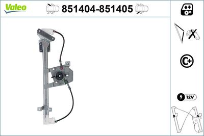 Стеклоподъемник VALEO 851404