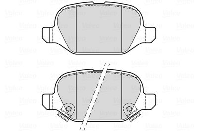 Bremžu uzliku kompl., Disku bremzes VALEO 302338