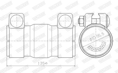 Katalizators, Universāls WALKER 69003