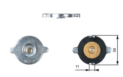 Крышка, радиатор GATES RC117