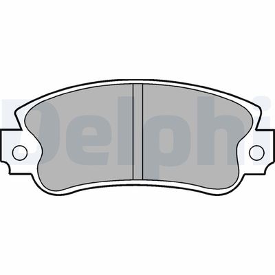 Комплект тормозных колодок, дисковый тормоз DELPHI LP509