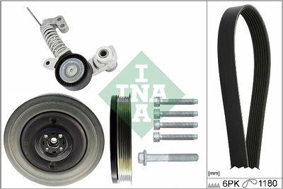 Ķīļrievu siksnu komplekts Schaeffler INA 529 0374 20