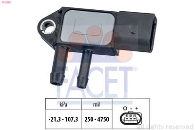 Датчик, давление выхлопных газов FACET 10.3265