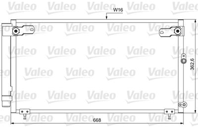Конденсатор, кондиционер VALEO 814047