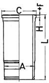 Cilindra čaula KOLBENSCHMIDT 88034110
