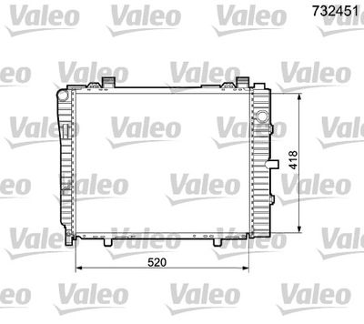 Radiators, Motora dzesēšanas sistēma VALEO 732451