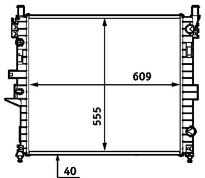 Radiators, Motora dzesēšanas sistēma MAHLE CR 554 000S