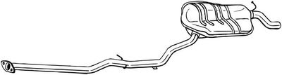 Izplūdes gāzu trokšņa slāpētājs (pēdējais) BOSAL 287-515