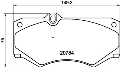 Bremžu uzliku kompl., Disku bremzes HELLA PAGID 8DB 355 006-061