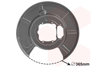 Dubļu sargs, Bremžu disks VAN WEZEL 0655373