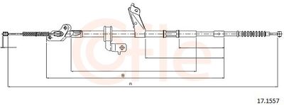 Тросик, cтояночный тормоз COFLE 92.17.1557