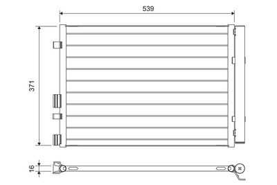 Конденсатор, кондиционер VALEO 822713